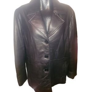 Pelle Studio Womens Black Leather Jacket 2X